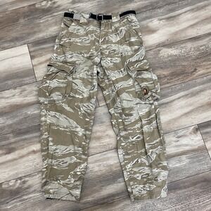 WearFirst Boys Youth Size 10 Camo Beige Cargo Pants